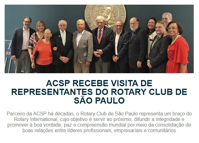 Foto do repositório histórico do Rotary Clube de São Paulo (2025)