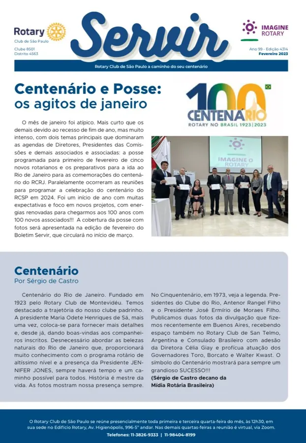 Foto do repositório histórico do Rotary Clube de São Paulo (2025)