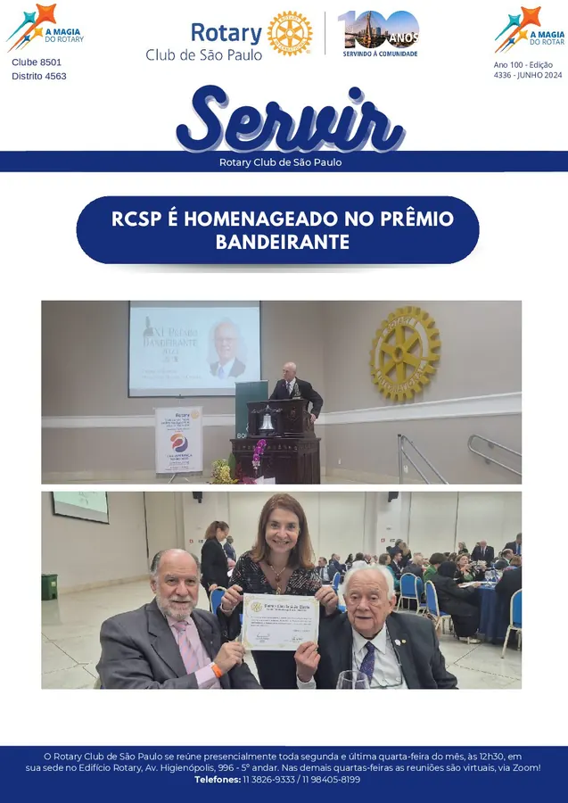 Foto do repositório histórico do Rotary Clube de São Paulo (2025)